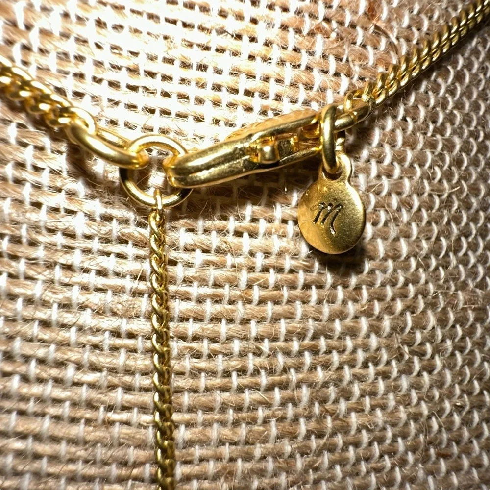 Madewell‎ Toggle Chain 21" Adjustable Necklace in Vintage Gold Tone - Picture 5 of 7